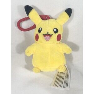 Pokémon 2022 Pikachu Plush Backpack Clip Figure 3.5in Nintendo